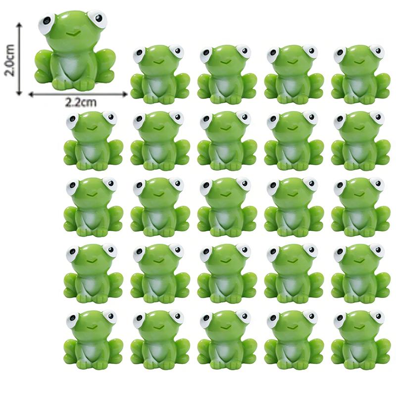10-100 Stück Mini Harz Frösche Grüne Winzige Frosch Figuren Miniatur Heimdeko Feengarten Dekoration Puppenhaus Geburtstagsparty Mitgebsel Geschenk