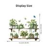 Watercolor Potted Plant Butterfly Wall Stickers for Living Room Decoration Decals Bedroom Kids Home Decor Background