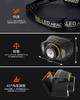 USB Rechargeable LED Headlamp with 5 Lighting Red White SOS Perfect for Night Outdoor Compact and Modes, & Light, Flashing, 45-Degree Adjustable,