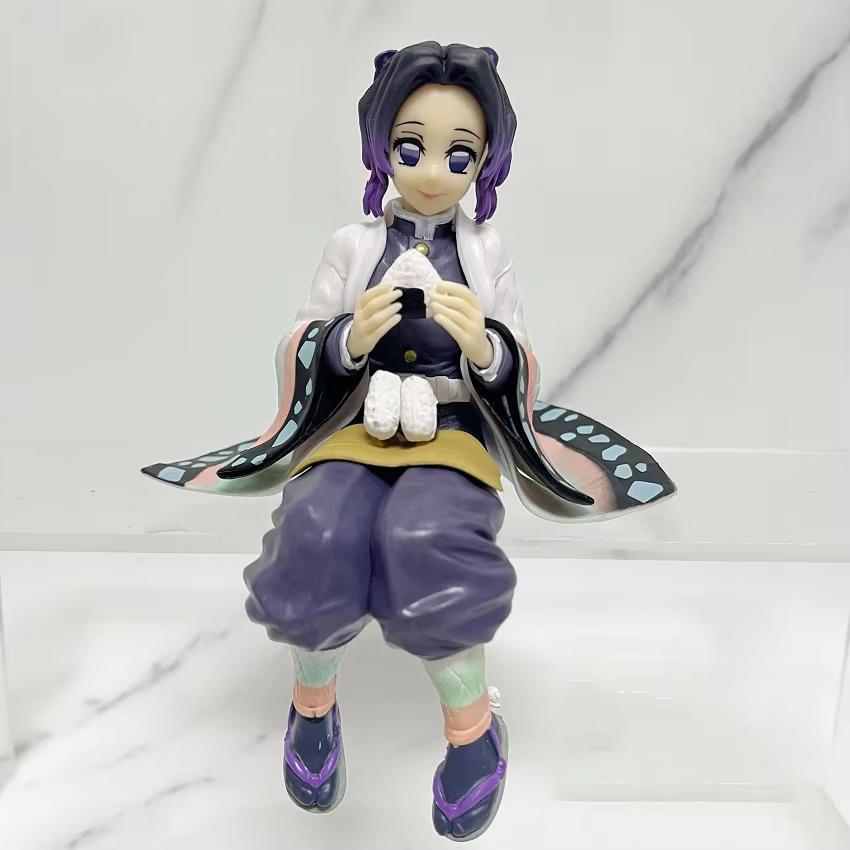 10-15cm Anime Demon Slayer Figures Kamado Tanjirou Nezuko Sitting Posture Action Model PVC Desktop Ornament Collection Toy Gifts