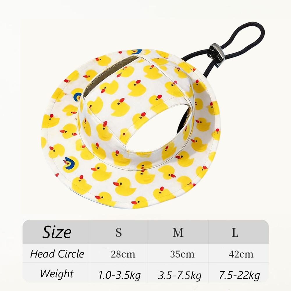 Cute Print Dog Hat for Small Medium Dogs Adjustable Pet Cap Puppy Pug Corgi Dachshund Hats Mascotas Perros Accessories