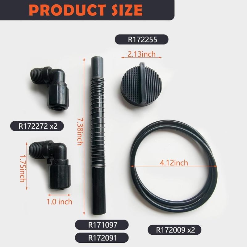 Pool Chlorinator Feeder Replacement Parts For Automatic Chlorinators Brominators PVC Hose O Gasket Kit