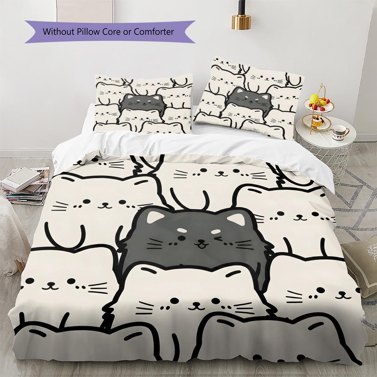 

Shiba Inu Pattern Bedding Quilt Set Quilt Cover Pillowcase Home Decoration Birthday Gift (1 * duvet cover + 2 * pillowcase, without core) 135x200cm