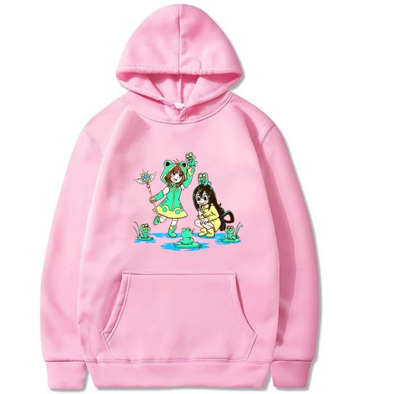 Tsuyu Asui  Froppy My Hero Academy Hoodie Men Women Sweatshirt Print Unisex Streetwear Style Autumn Winter Tops Clothes