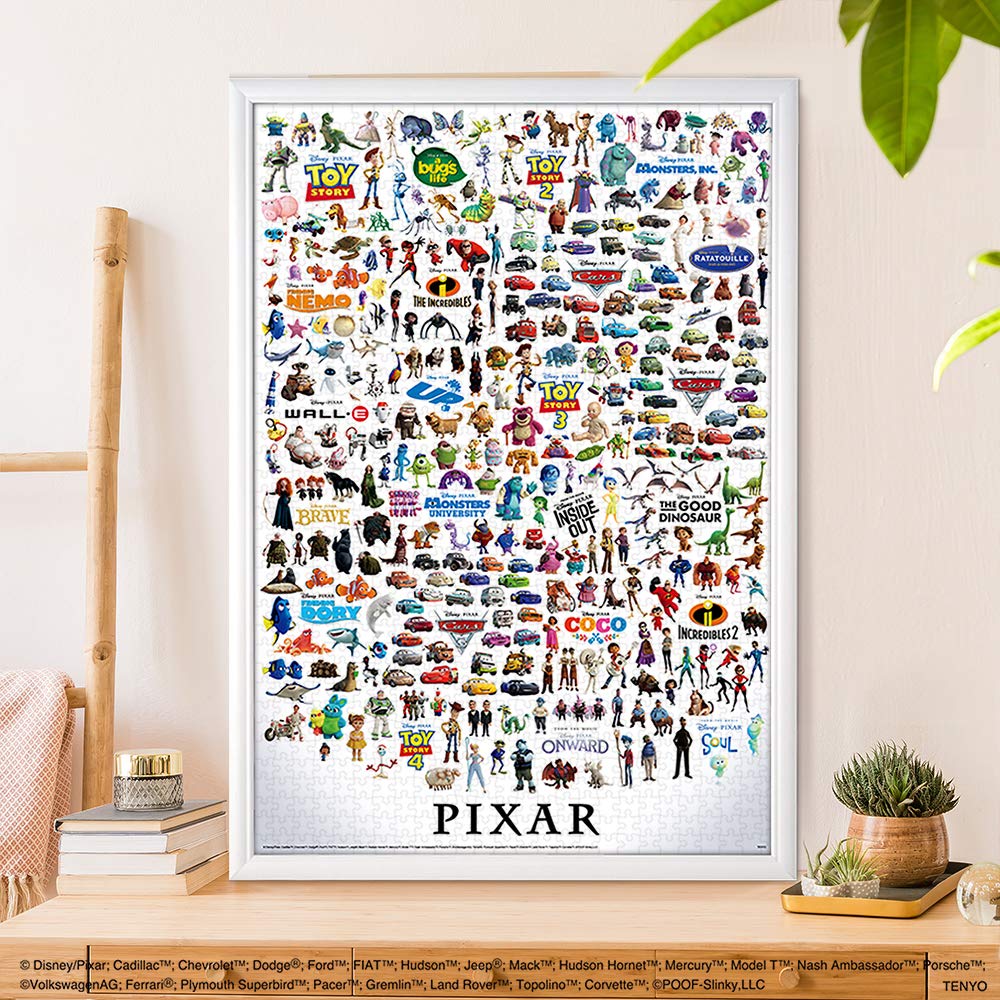 Tenyo in Puzzle Disney Charaktere Große Sammlung Enthält und Servicekarte (Tenyo) [Hergestellt in Japan] 1000 Teile Disney/Pixar (51x73,5 cm)
