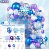 Balloon Ice And Snow Blue Theme Birthday Decoration Balloon Set Princess Girl Children'S Year Old Balloon