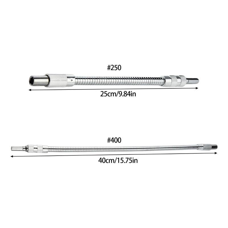 Metal Flexible Shaft 300/400mm Metal Hoses Power Tool Accessories Extention Screwdriver Bit Holders Drill Connection