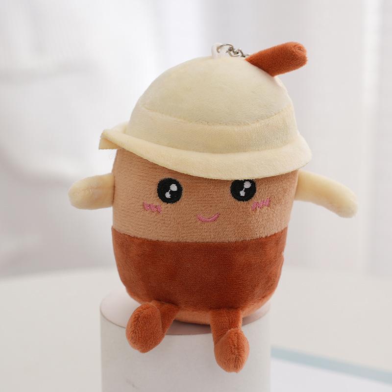 

Delightful Milk Tea Cup Plush Toy With Super Soft Crystal Velvet And Pp Cotton Brown
