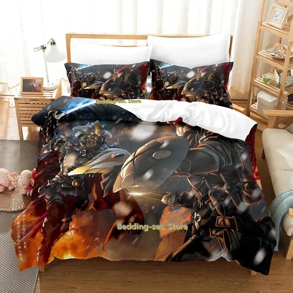 Goblin Slayer Bedding Set Single Twin Full Queen King Size Bed Set Adult Kid Bedroom Duvetcover Sets Anime Parure De Lit Bed