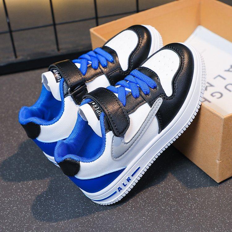 Spring Autumn Kids Breathable Block Sneakers Boys Girls Casual Sports Shoes Fashionable Canvas Flat Shoes For Children