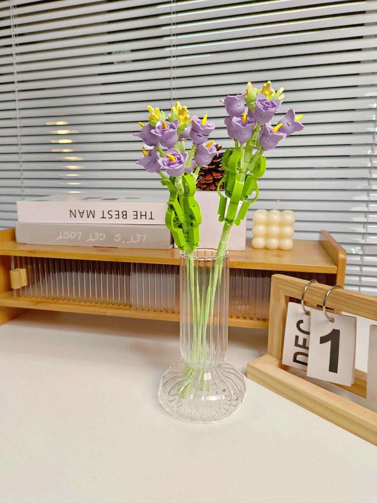 Blocchi da Costruzione Bouquet Rosa Girasole Eterno, Mini Mattoncini Fai da Te per Adulti, Regalo che Non Appassisce per San Valentino Anniversario Decorazione per la Casa