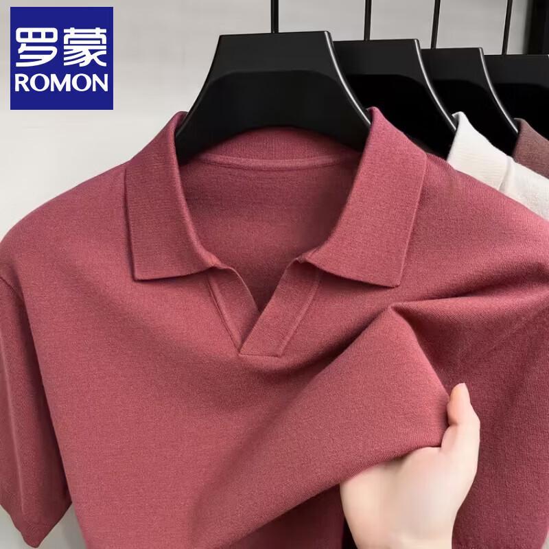 

Мужская вязаная футболка-поло Romon с воротником-поло 4XL