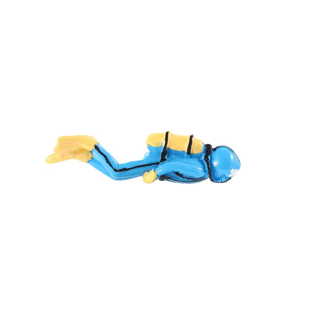 Fish Tank Decor Sea Explorer Ornament Micro Landscape Divers Figurine Action Figures 3D Model