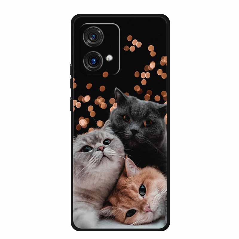 Per Motorola Moto G84 G54 5G Custodia Lusso TPU Morbido Silicone Cover Posteriore per Moto G54 MotoG84 Protettiva Antiurto Fundas