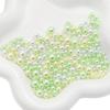 ABS Non-Porous Pearl-Plated Colored Round Beads for DIY Crafts and Fashion Accessories