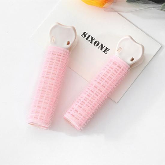 

Пушистая заколка для волос с корнями волос, артефакт с высоким черепом, воздушная челка, зажим для женской укладки, зажим для завивки волос на лоб (2 шт.) Pack of 2 розовый