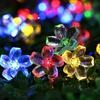 5M/7M/12M Solar Garden Light 20/50/100LED Christmas Chain Lamp Fairy String Lights  Blossom Festoon