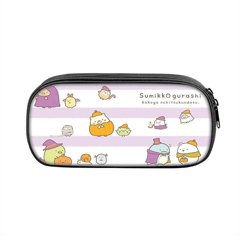 Sumikkogurashi Character Pencil Case With Large Capacity Nylon Storage Bag For Students