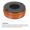 uxcell 24AWG Copper Wire 15M/49ft Orange Electrical UL1007 Spool Tinned Copper Wire for Internal Connection, Marine
