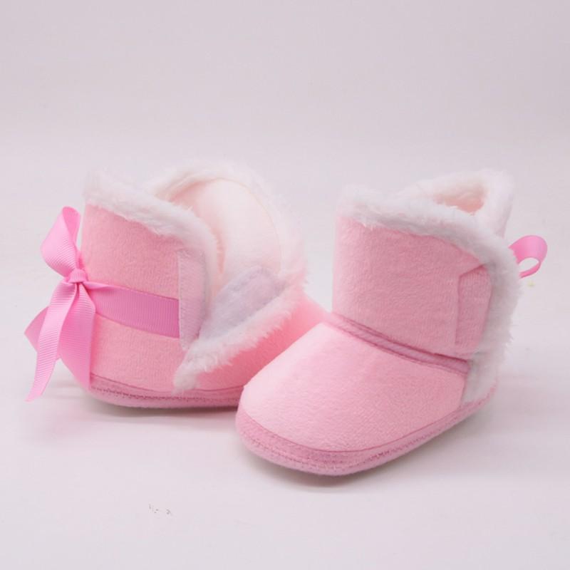 Chaussures chaudes pour tout-petits, chaussures d'intérieur pour bébé, chaussures de berceau à semelle souple, bottes en coton pour premiers pas