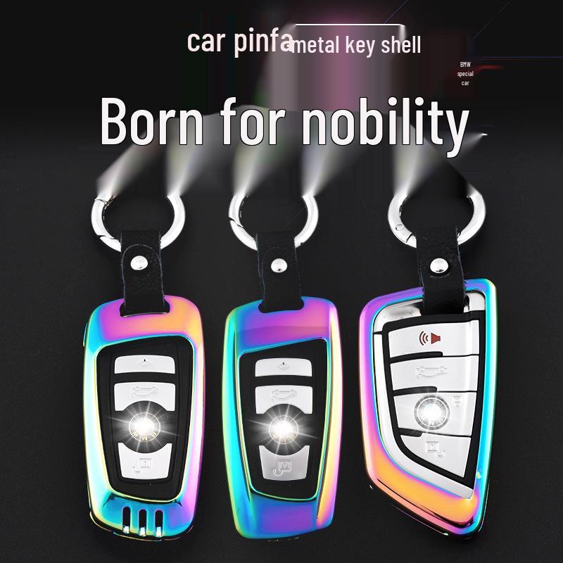 Key Fob Cover for BMW 5 Series 525li, 2 Series, 3 Series 320li, 7 Series, X3 X4 - Compatible with Modifications
