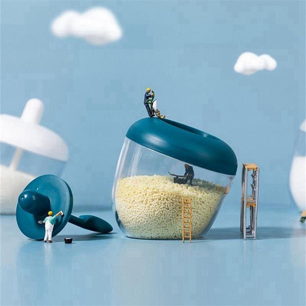 

Кухонный инструмент, круглая банка для приправ, пыленепроницаемая коробка для приправ, портативный бытовой резервуар для соли