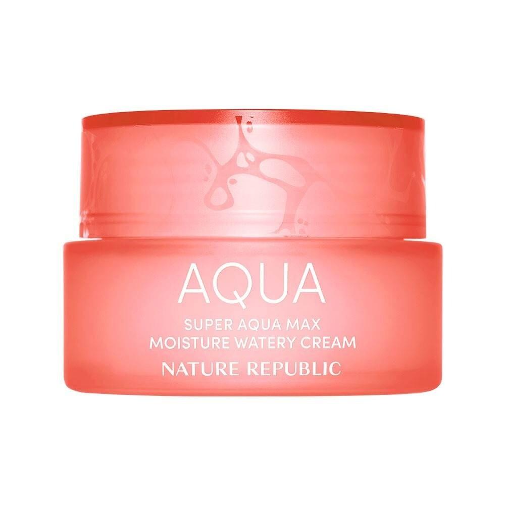 Nature Republic Crème Aqueuse Hydratante Super Aqua Max 80 ml (Peau sèche)