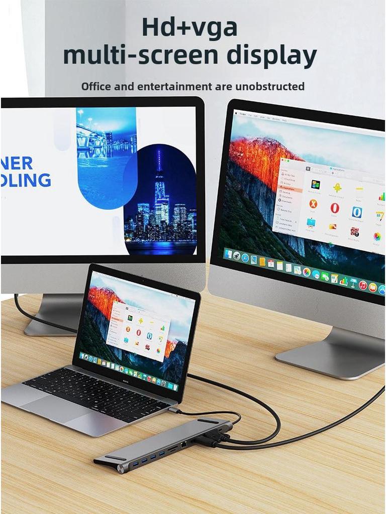 11-in-1-USB-C-Erweiterungsdock für MacBook-, Apple- und Huawei-Laptops