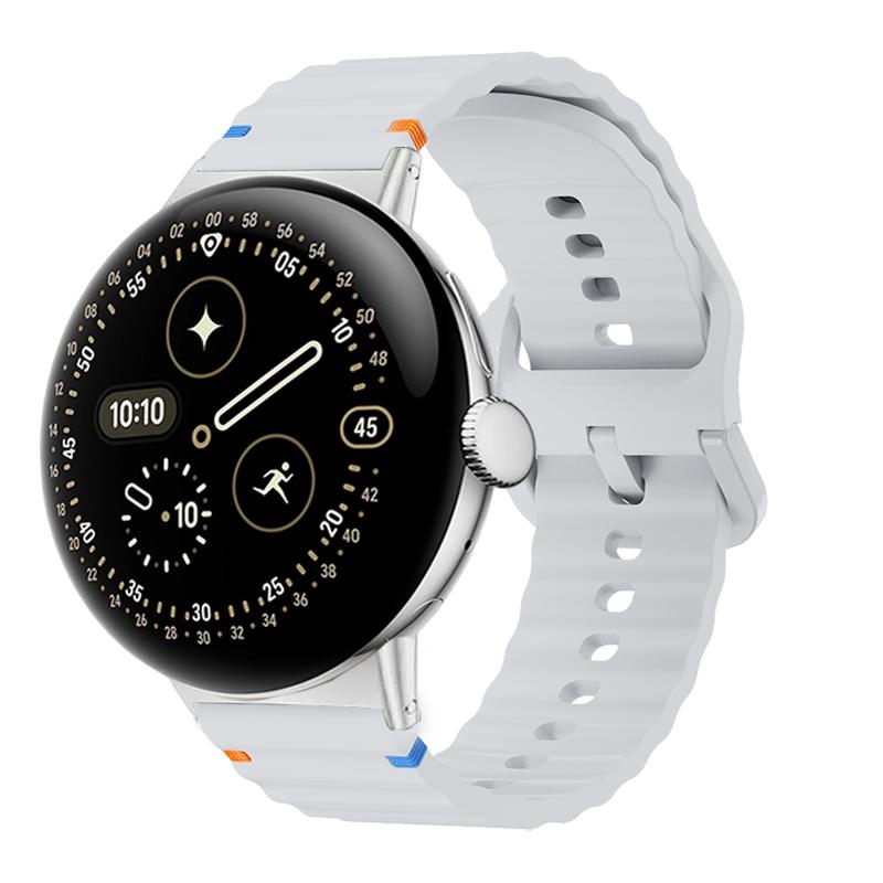 Sport-Ersatzarmband Passend für Google Pixel Watch 4/3 41mm 45mm Zubehör Wellen-Silikonband für Google Pixel Watch 2 1 Correa