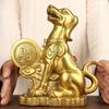 Feng Shui Money Dog Copper Inviting Wealth and Guarding Wealth Home Decoration Crafts