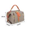 Korean Style Versatile Women's Handbag - Top Layer Cowhide, Color Blocking, Sequined Boston Shoulder Bag