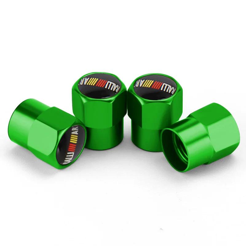 Tyre Stem Covers for Mitsubishi Car Logo Ralliart Lancer Outlander ASX Colt Pajero Eclipse EVO Colt Wheel Tire Valve Caps 4pcs