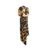 Leopard Print Silk Scarf Cuff Bangles Ribbon-Wrapped Ethnic Style Wristband  Gifts
