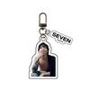 BTS Portachiavi Acrilico Solo SEVEN di Jung Kook, Portachiavi Double-Sided Foto Concept di Jungkook, Ciondolo Kawaii per Borsa, Merchandising Idol Regalo per Fan Kpop ARMY