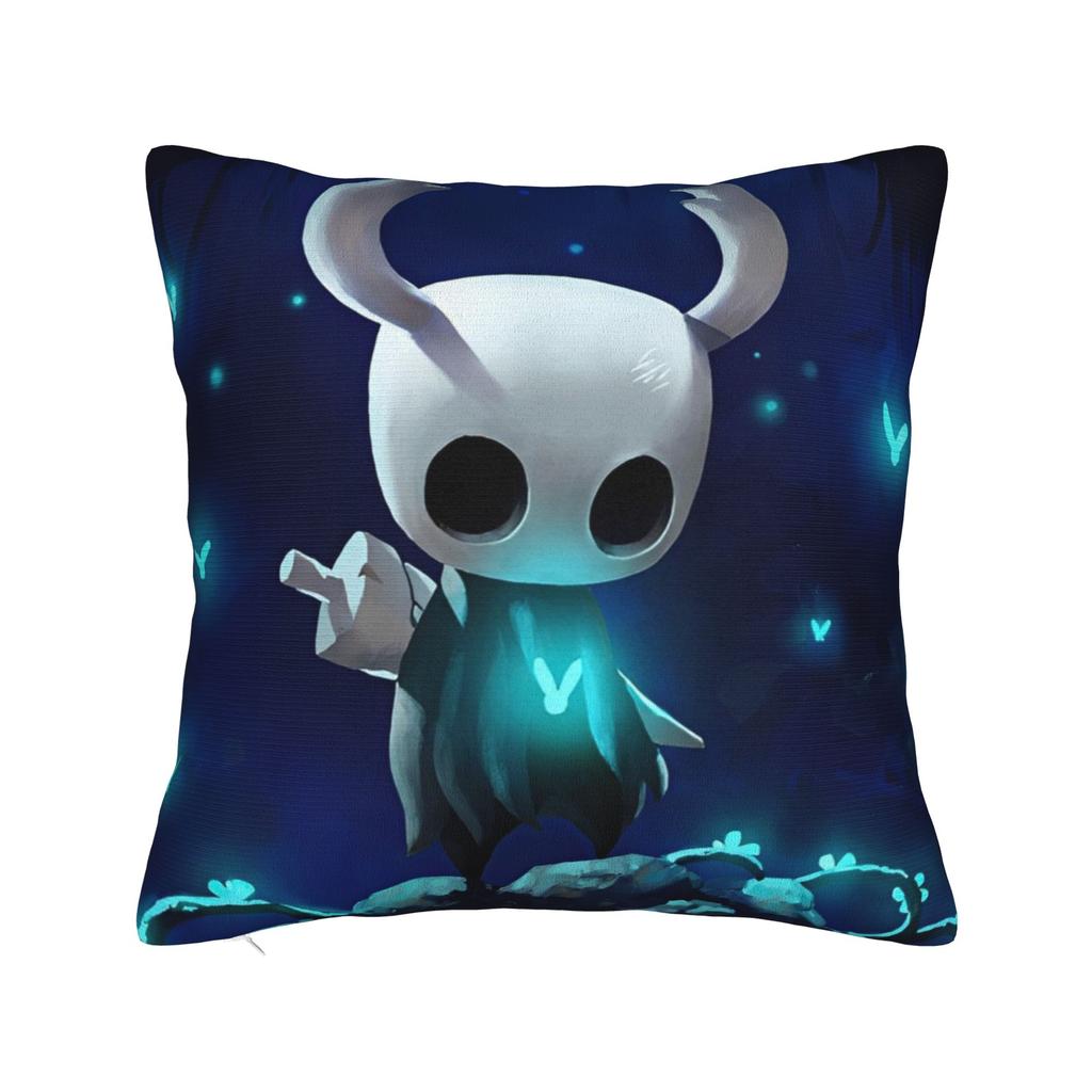 Hollow Knight Quadratische Kissenbezüge Polyester Auto Action-Abenteuer Kissenhülle Kreative Dekor Kissenbezug 4545