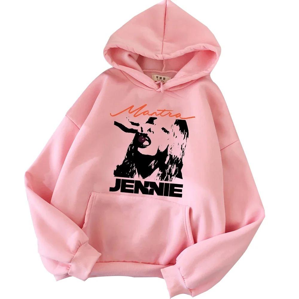 2026 Autumn Winter Adult Men's Women Jennie Hoodie Harajuku Top Unisex Hoodie Daily Fashion Trend Outdoor Street Harajuku Casual Hoodie