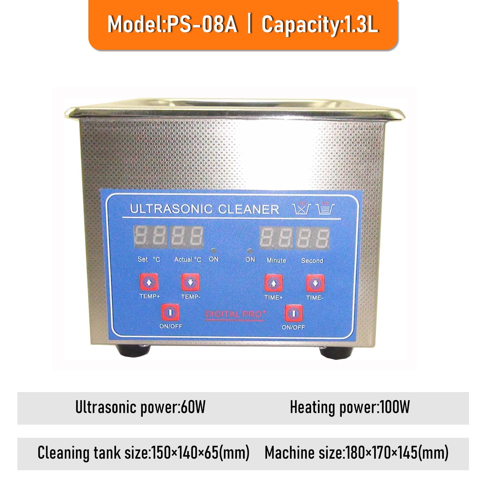 Мини-промышленная ультразвуковая очистительная машина - удаление масла, ржавчины и окалины с компонентов лабораторного оборудования