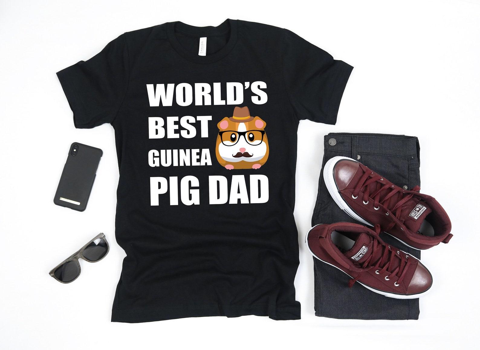 Best Guinea Pig Dad T-Shirt, Funny Guinea Pig Fathers Day Tank Top, Guinea Pig Dads T-shirt, T-shirt,T-shirt, Apparel Gift M