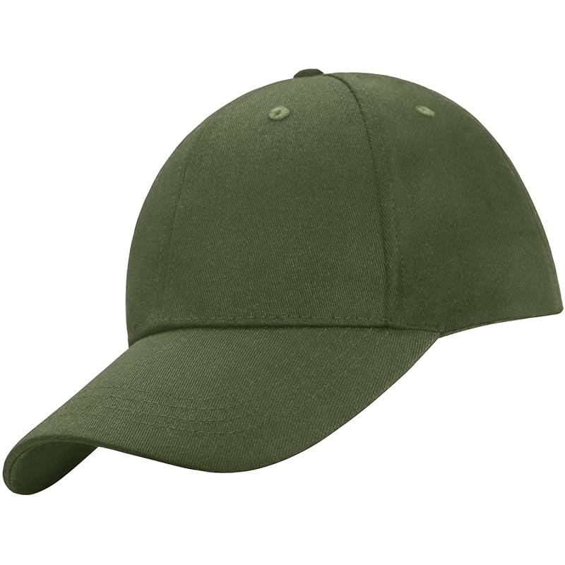 

[IkucheL] cap men s ladies deep type hat Plain color unisex large size UV cut cotton (Khaki)