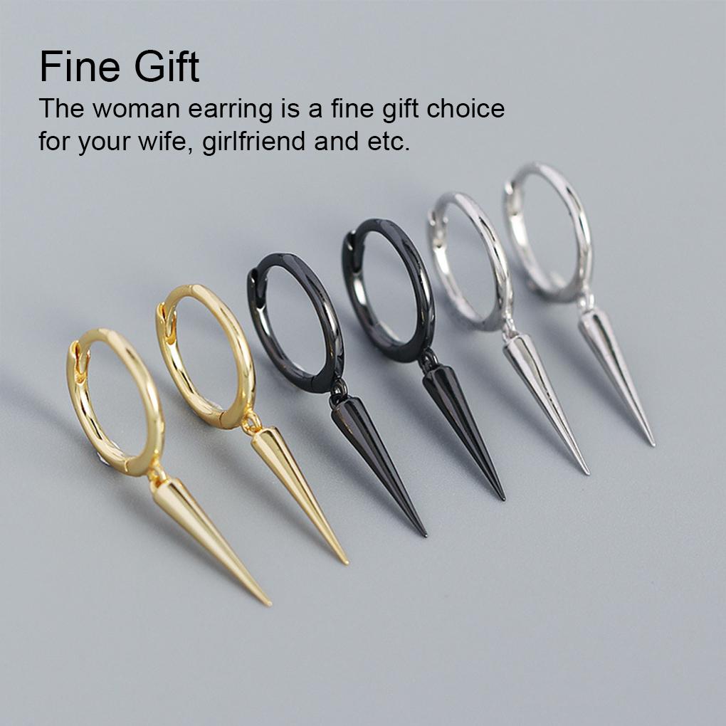 2 Pieces Alloy Women Earring Decorative Solid Color Electroplated Unfading Elegant Ear Stud Jewellery Ornament