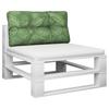 Pallet Cushion with Leaf Pattern 70 X 40 X 12 Cm Fabric