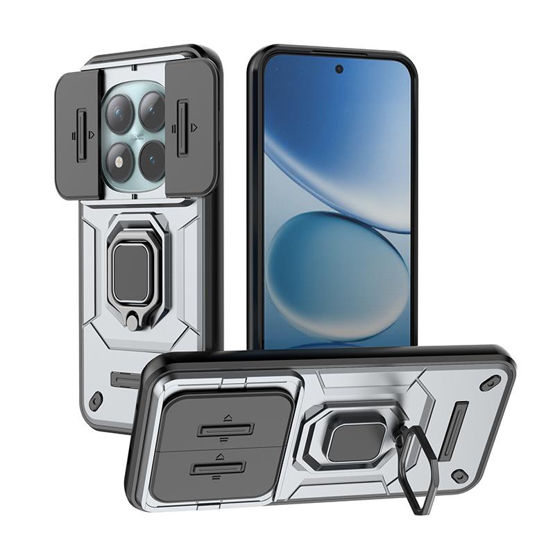 Armor Funda für POCO M8 / M8 Pro 5G Hülle Schiebbarer Kamera-Ringständer Schutz Rückseite Stoßfest Capa
