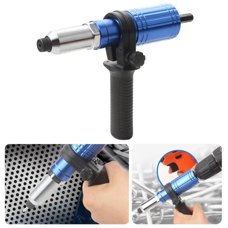 Heavy Duty Electric Rivets  Tool  Adapter Converts Drill To Riveting Tool for Metalworking & Assembly Tasks with Ease