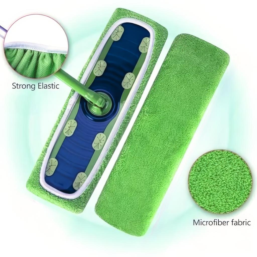 3 Piece Reusable Green/white/gray Mop Cloth Suitable for Sweeping Mops Dry and Wet Dual-use Multi Surface Floor Cleaning
