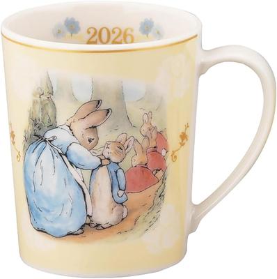 Peter Rabbit 2026 Years Mug, Approx. 350ml, Yamaka Shoten, Made In Japan, PR2026-11