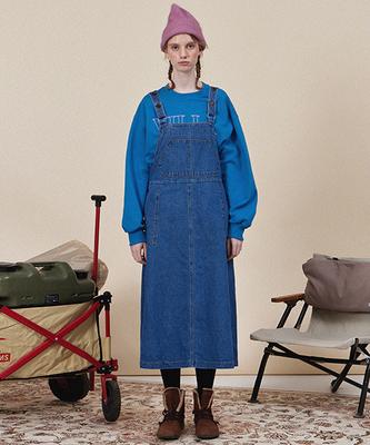 HAINT Jane Denim Overalls Dress