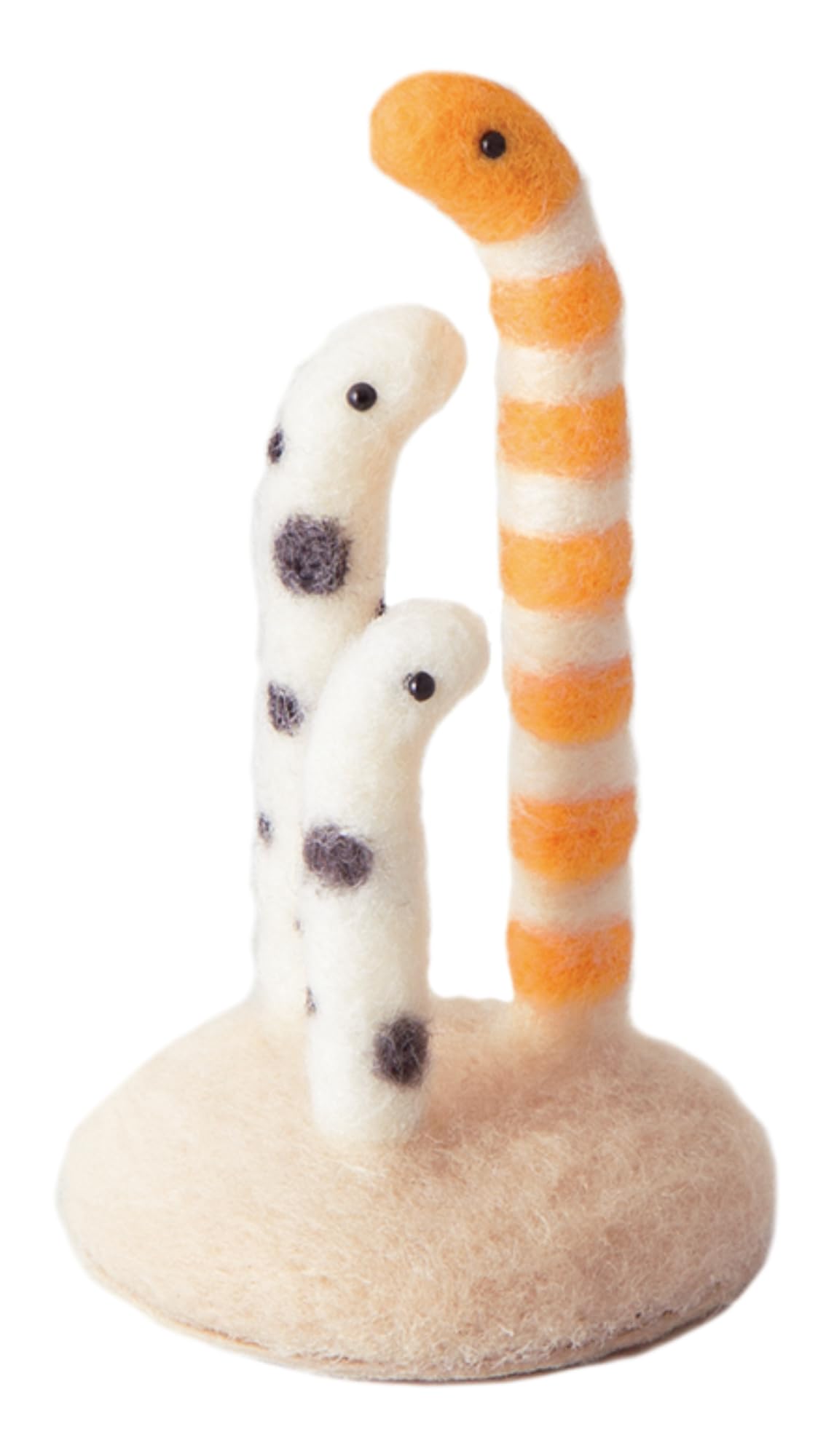 

Hamanaka Felt Wool Needle Felted Japanese Garden Eel and Japanese Garden Eel with Design by Sachiko Kit Animals (Made Acrylic) Susa, H441-640