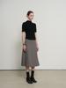 GENERALIDEA Acetate Mock Neck Short Sleeve T-Shirt [Black] / Gf1Lts501