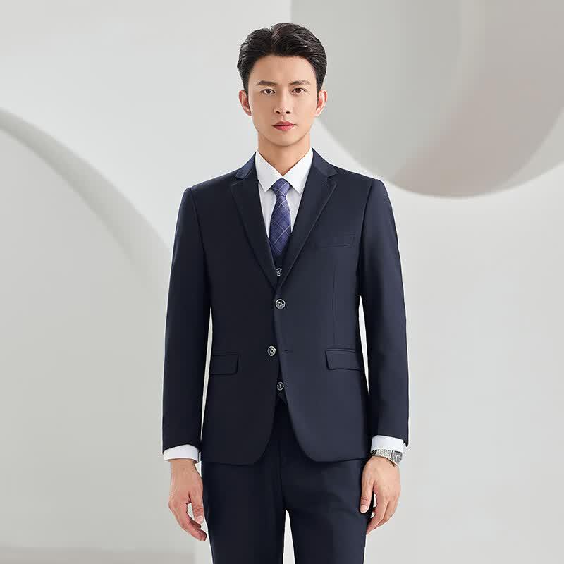 Unisex Navy Business Suit Jacket