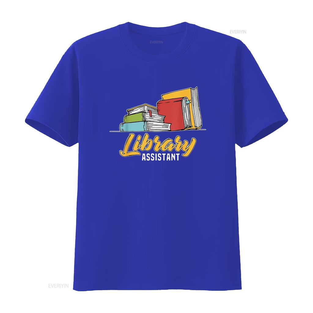 Bibliotheksassistent Buchleser Literatur Sommer Essential Damen T-Shirt Bequem und Stilvoll vintage Gewaschen Dehnbar